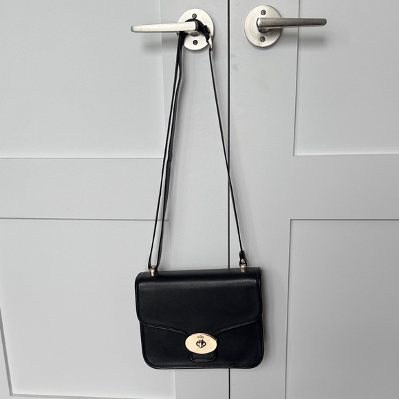Coach Handbags - Coach Black Leather Crossbody Bag